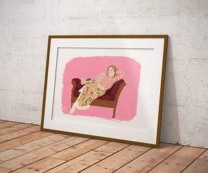 on the couch in Valentino – Digital Luxury Art Print
