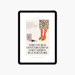 EBOOK Structured Conversations for Fashion Illustrators – 60 questions- ENG and FR edition