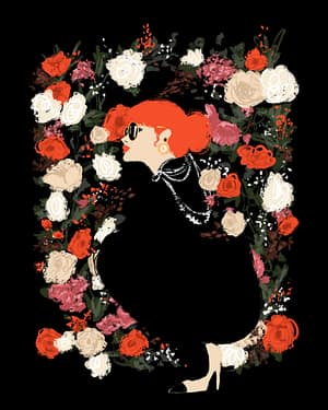 Flowers Frame – Digital Luxury Art Print