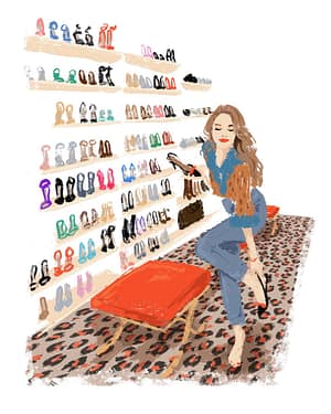 Shoe store – Digital Luxury Art Print