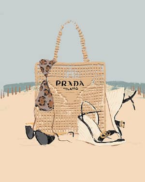 beach bag – Digital Luxury Art Print
