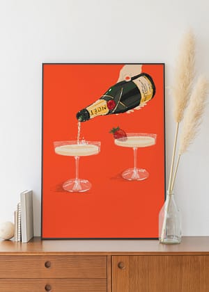 Champagne – Digital Luxury Art Print