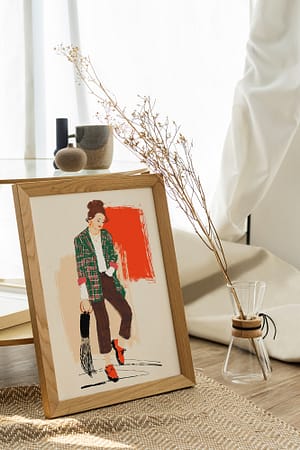 Tartan Jacket – Digital Luxury Art Print