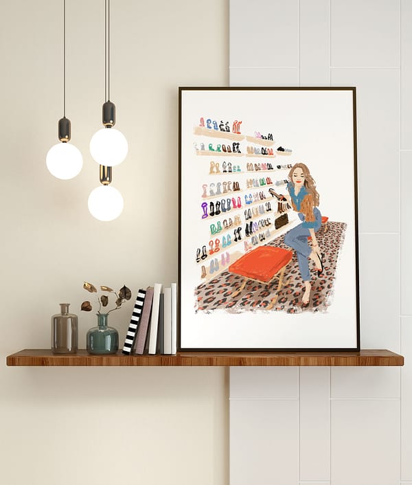 Shoe store - Digital Luxury Art Print – Image 2