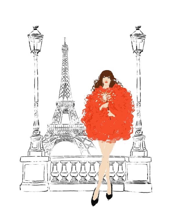 Paris en fête - Digital Luxury Art Print