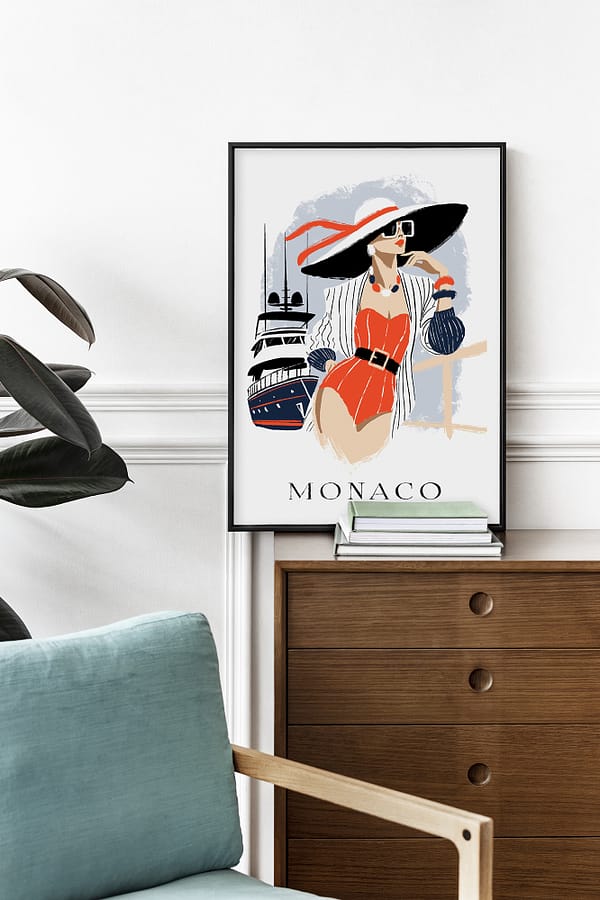 Monaco - Digital Luxury Art Print – Image 2